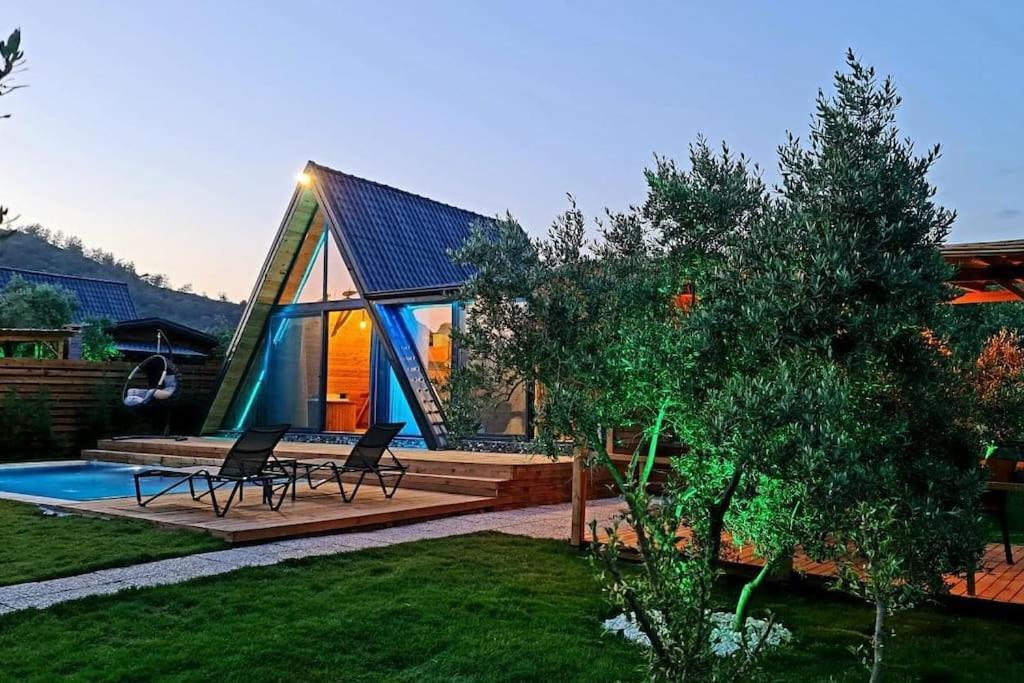 פאטהיה Villa Zeytin Havuzlu Jakuzili מראה חיצוני תמונה