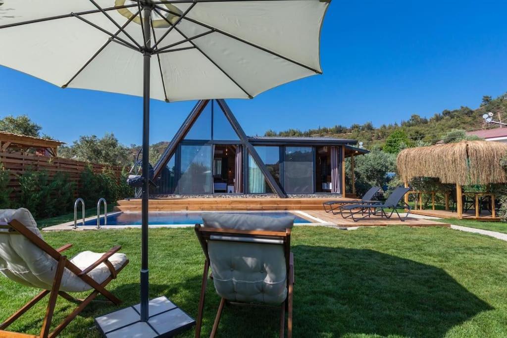 פאטהיה Villa Zeytin Havuzlu Jakuzili מראה חיצוני תמונה