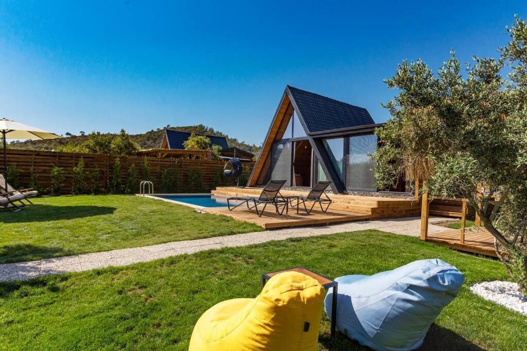 פאטהיה Villa Zeytin Havuzlu Jakuzili מראה חיצוני תמונה