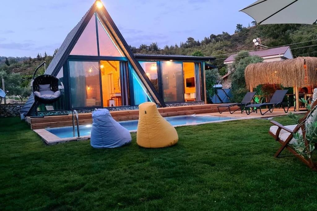 פאטהיה Villa Zeytin Havuzlu Jakuzili מראה חיצוני תמונה